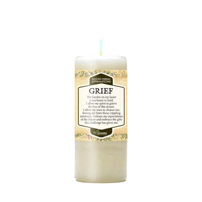 Coventry Creations Affirmation Grief White candle