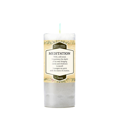 Coventry Creations Affirmation Meditation White candle