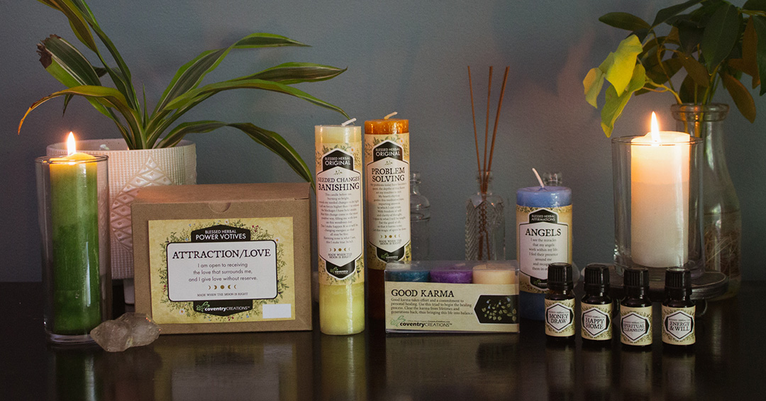 Blessed Herbal candles, power votives, blessing kits, and oils