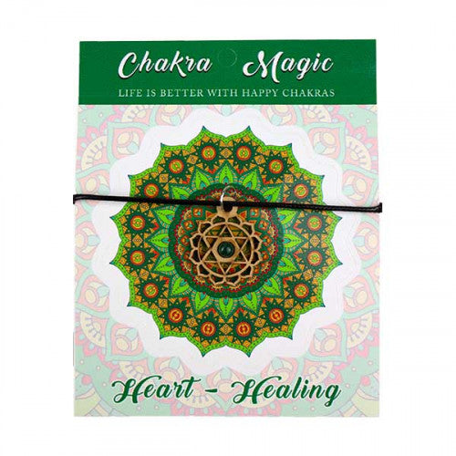 Chakra Magic Heart Wood Jewelry and Sticker