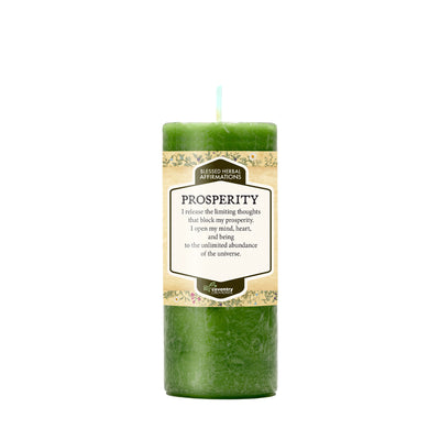 Coventry Creations Affirmation Prosperity Clover Green candle