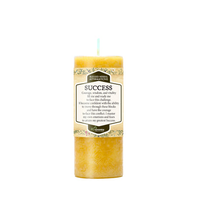 Coventry Creations Affirmation Success Yellow candle