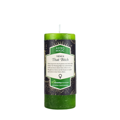 Coventry Creations Astro Magic Venus-That Bitch Emerald Green candle 