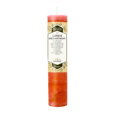 Coventry Creations Blessed Herbal Love’s Enchantment Pink Pillar Candle