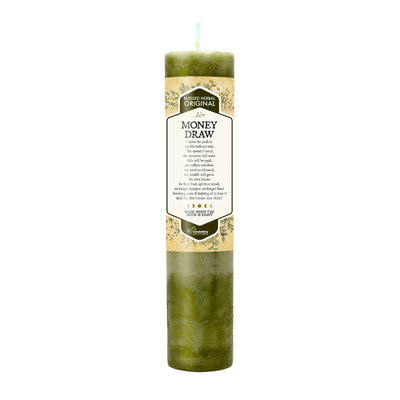 Coventry Creations Blessed Herbal Money Draw Money Green Pillar Candle