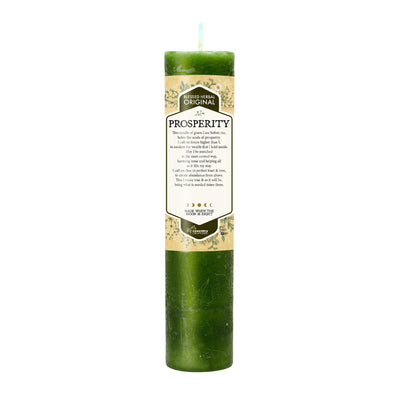 Coventry Creations Blessed Herbal Prosperity Green Pillar Candle