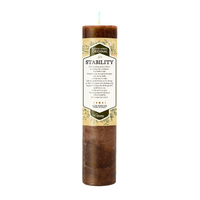 Coventry Creations Blessed Herbal Stability Brown Pillar Candle