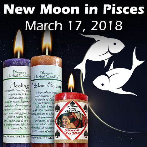 New moon in Pisces